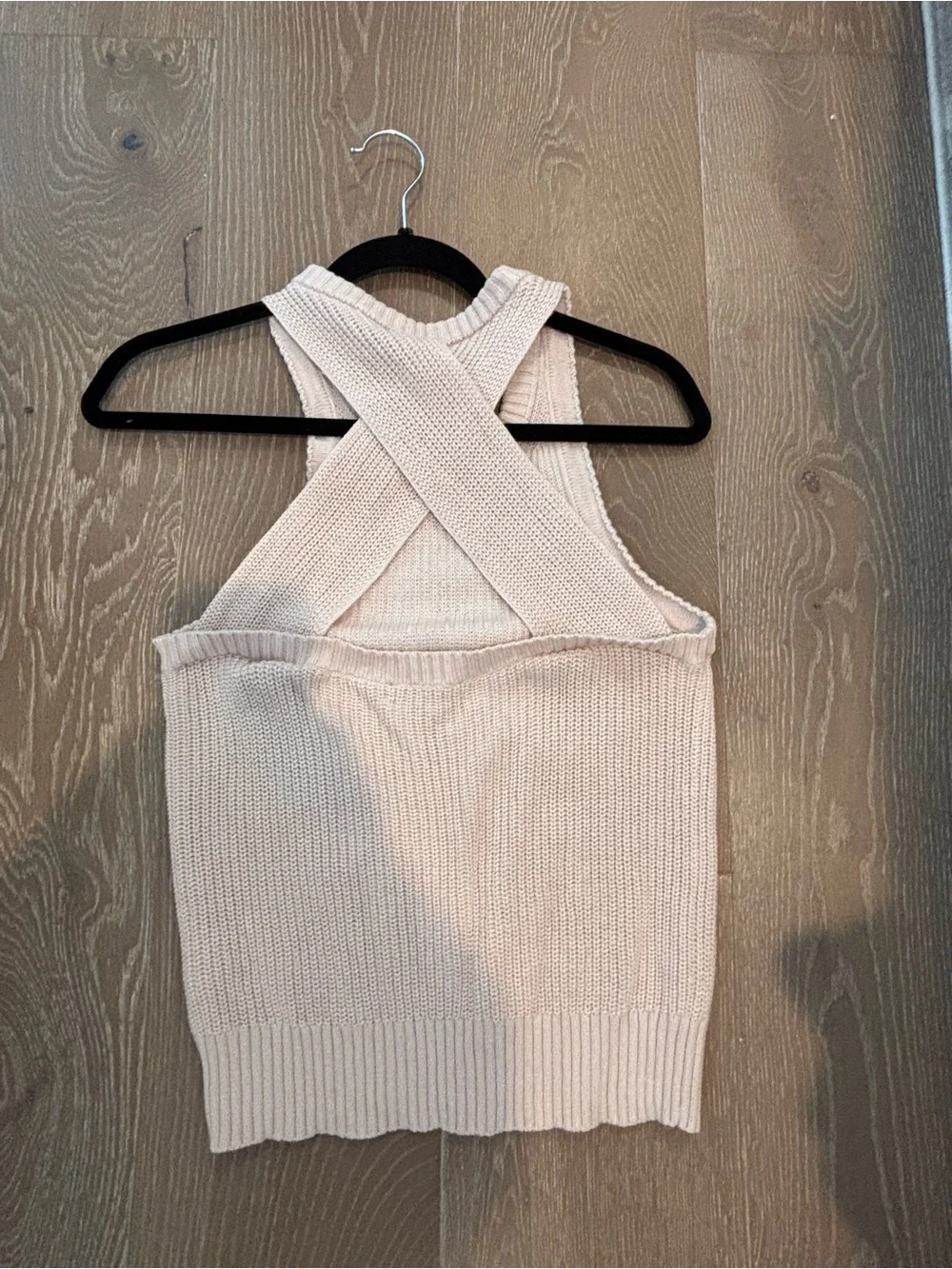 J.Crew Ribbed Knit Racerback Tank in Beige